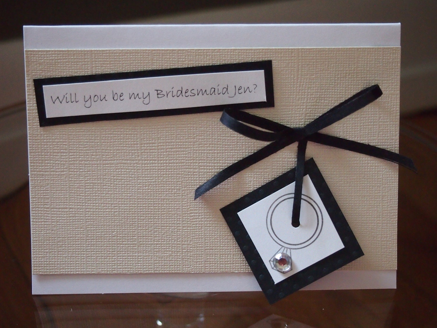 Will you be my bridesmaid card
