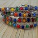 Hemp and Bead Eyeglass Chain, Macrame, rainbow hues