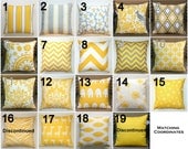 Premier Prints Yellow Pillow Cover- 14x14 inches- Hidden Zipper Closure- You Choose