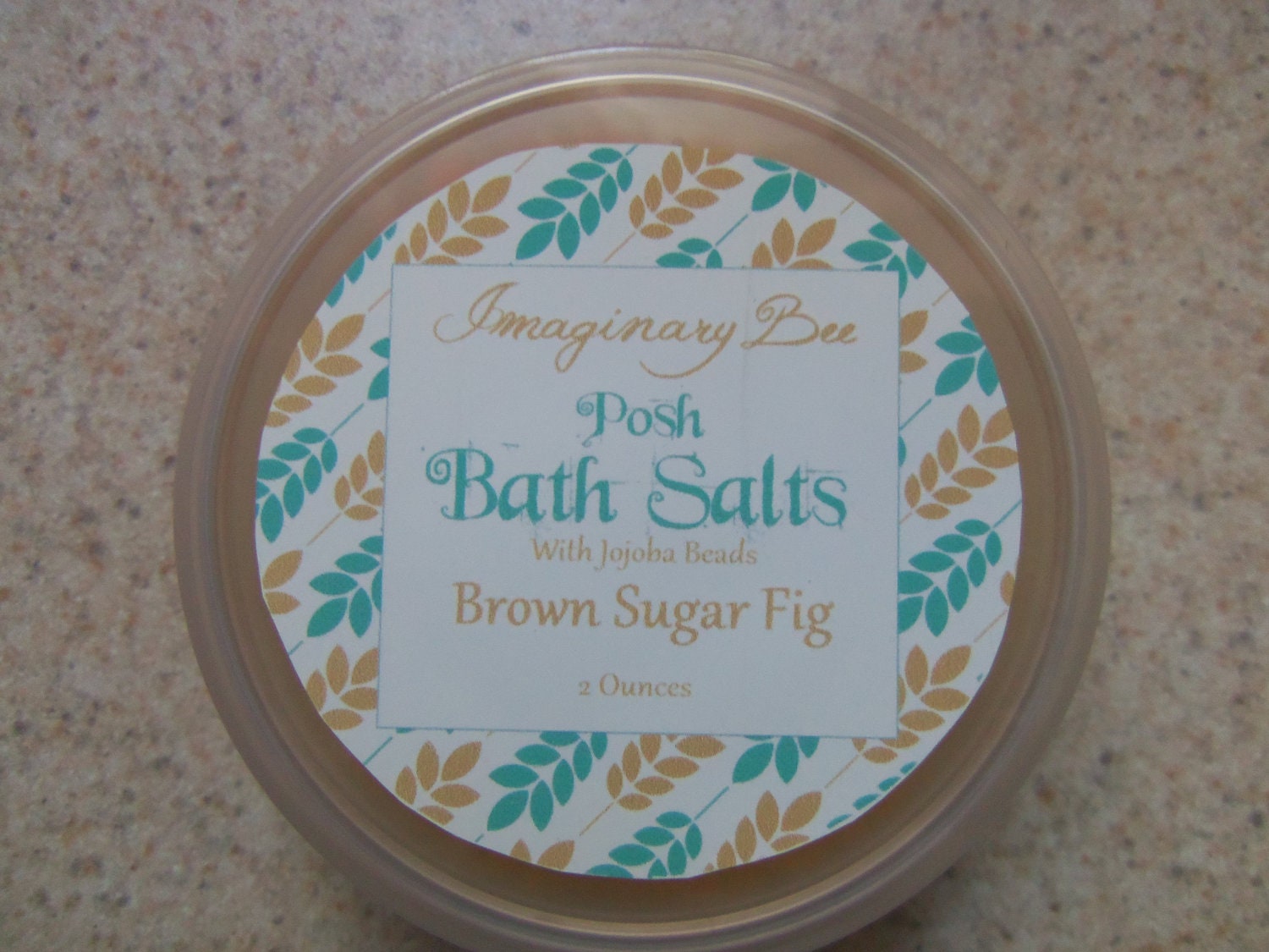 Foot Bath Salts Posh and Luxurious  2 ounces Brown Sugar fig