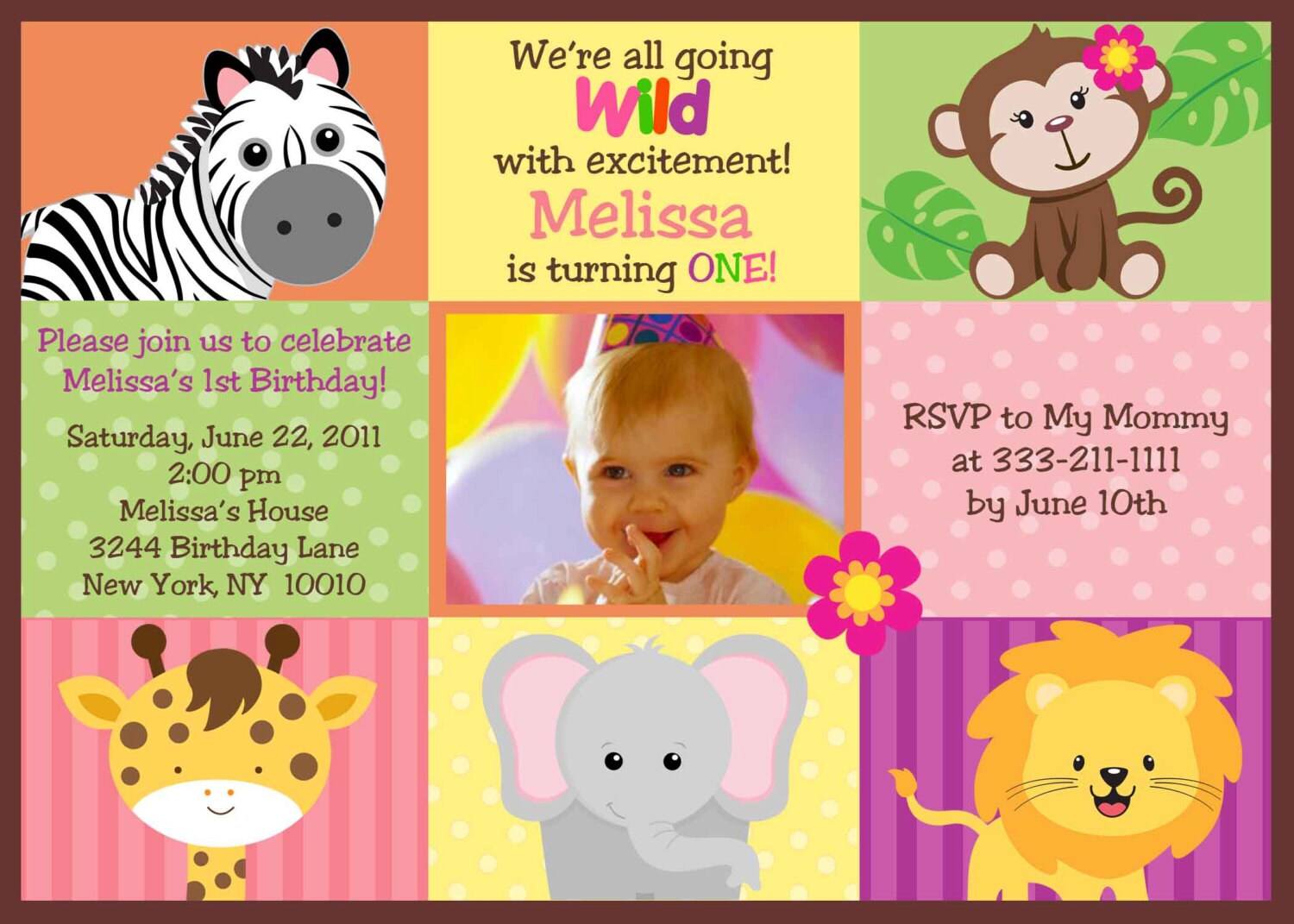 Animal Party Invitations