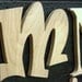 Wooden Alphabet Set, Unfinished Wood Letters in Mixed Fonts and Sizes, ABC Wall