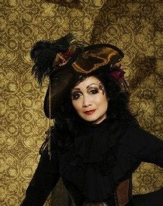 Steampunk copper tricorn hat