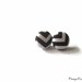 Chevron Earrings, Black & White Chevron Fabric Covered Button Earrings, Chevron Post Earrings, Halloween Studs