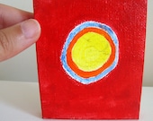 One of a Kind Original Acrylic Mini Canvas - Emerging Home Decor Art
