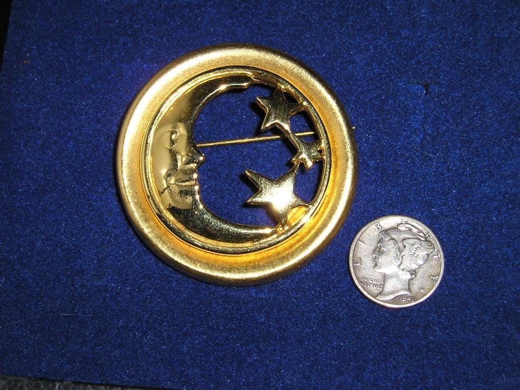 Vintage Crescent Moon
