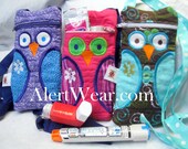Owl Epi-Pen / Medicine Pack / Epi-Pen Case / Purse