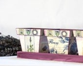 Lavender Rhapsody Planters, Set of 3 Purple Planters or Desk Organizer with tray , Kitchen Storage Hostess Gift ohtteam