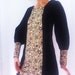 Orig 60s VELVET and TAPESTRY mini dress // long buttoned cuffs // California label