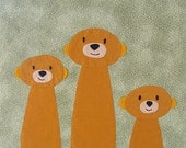 Merry Meerkats Applique Pattern PDF