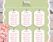 PRINTABLE Wedding Seating Chart Poster - Pink Hydrangea & Old Barn Board Background PERSONALIZED Style 13058