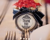 Holiday Caroling Christmas Party Ornament Thank You Tags - DIY Printable - Print it Yourself
