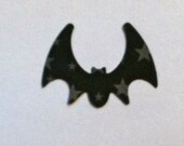 50  BAT with small STARS Hand punched die cuts party decorations,Invitations,scrapbooking, HALLOWEEN cards