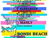 Sydney Beaches print