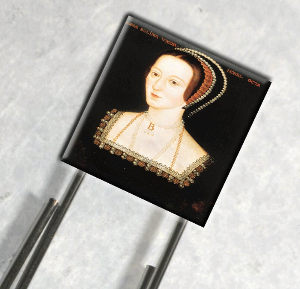 Paperclip Bookmark Glass Tile Tudor Anne Boylen England History World King Henry Gift