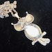 Cute Vintage Owl Rhinestone Necklace Pendant 1960's Retro Collectible Accessory