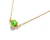 Evil Eye, Gold Plated Sterling Chain, Evil Eye Necklace, Swarovski Crystal, Evil Eye Jewelry, The Evil Eye