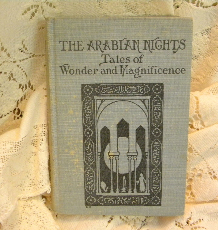 The Arabian Nights 1945 edition Padraic Colum and Eric Pape illustrations hardback book