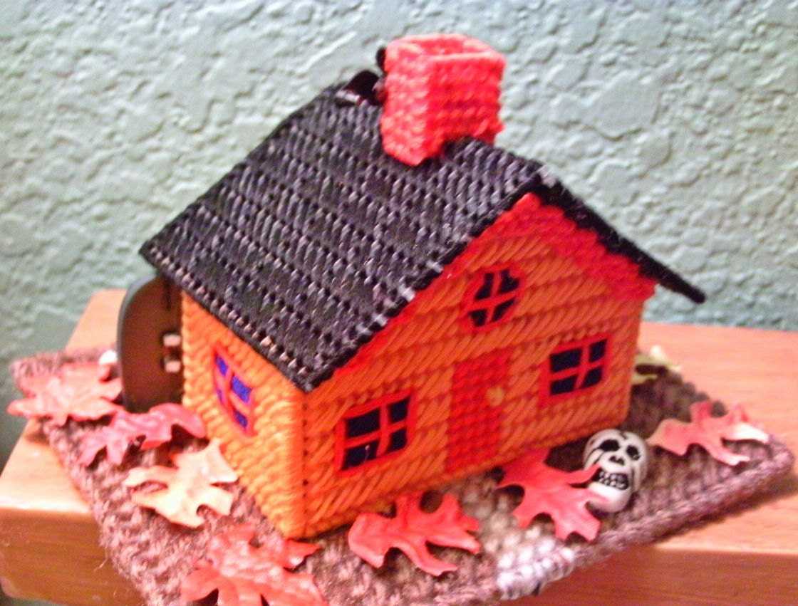 Spookvilles Orange Haunted House a ghostgap design