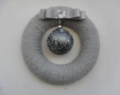 Christmas Wreath - Silver Wreath - Fall Wreath - Glitter Wreath