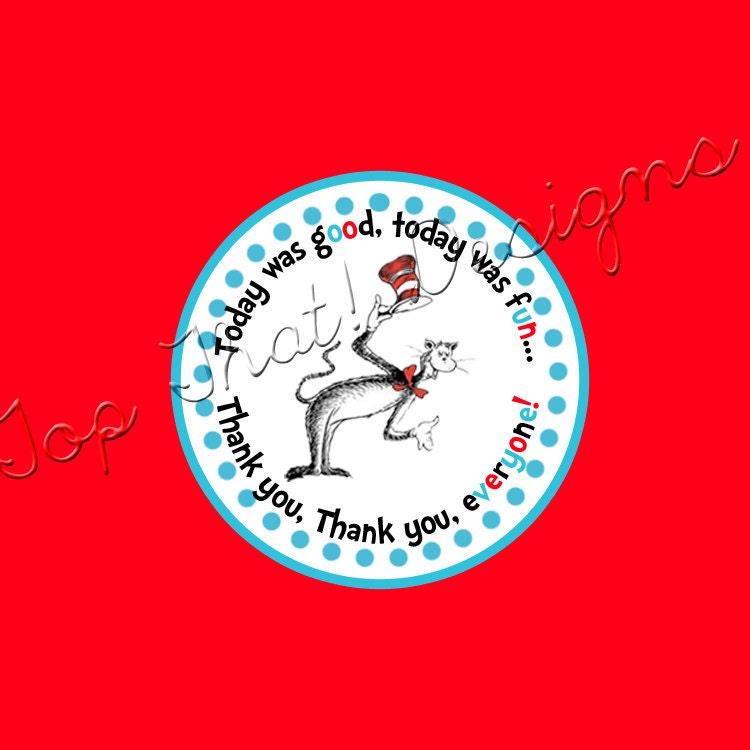 Dr. Seuss Favor Tags- Printable