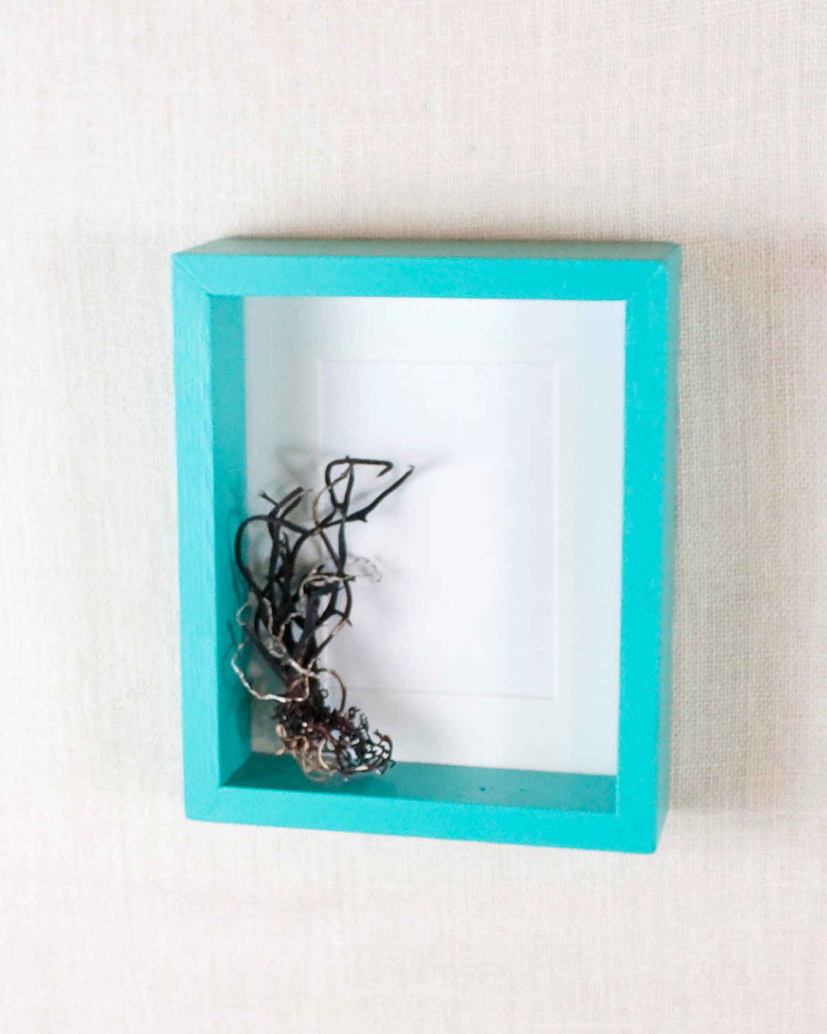 Modern Frame 8x10 - Aqua Blue, Tiffany Blue, Turquoise - Deep Frame, Open Box Frame