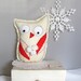 Easy DIY Folk Art Winter Owl, Christmas Gifts, Sewing Pattern PDF, Tutorial, Make It Yourself