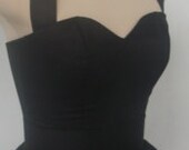 The little black halter neck chiffon 50s dress custom