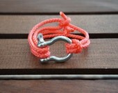 Neon Coral Bracelet