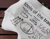 proper table manners - flour sack dish towel