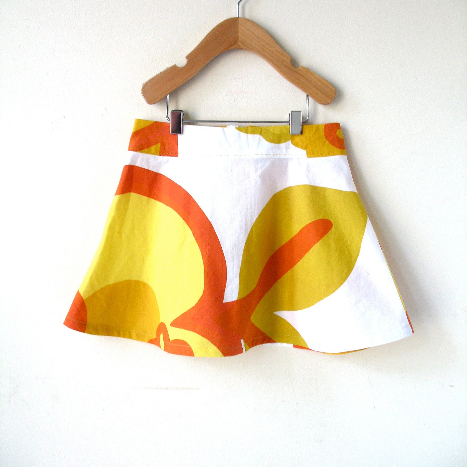 Girls Marimekko Skirt 4T - Orange and Yellow