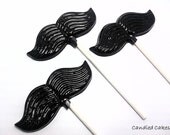 Buy 10 Get 10 Free -  MUSTACHE LOLLIPOPS - Hard Candy Lollipops
