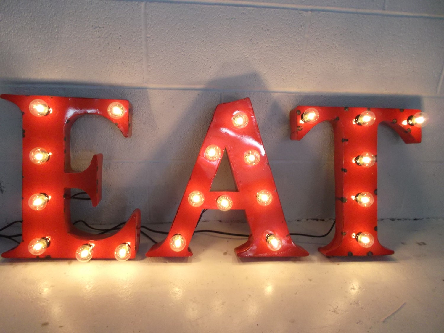 Metal Letter any one  18 inch steel letters light fixture sign lighting