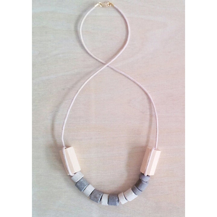 Ceramic / Wood Necklace 2