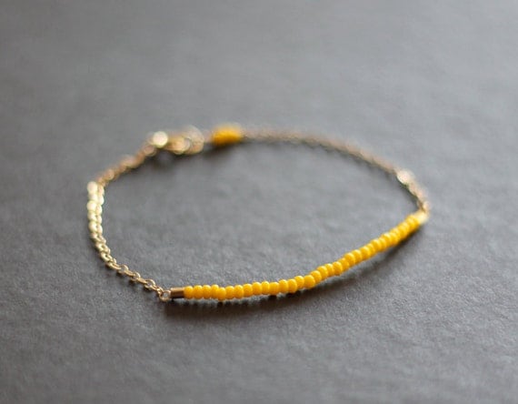 dandelion yellow - lucky gold bracelet
