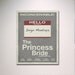 The Princess Bride Minimalist Movie Poster 16" x 20"