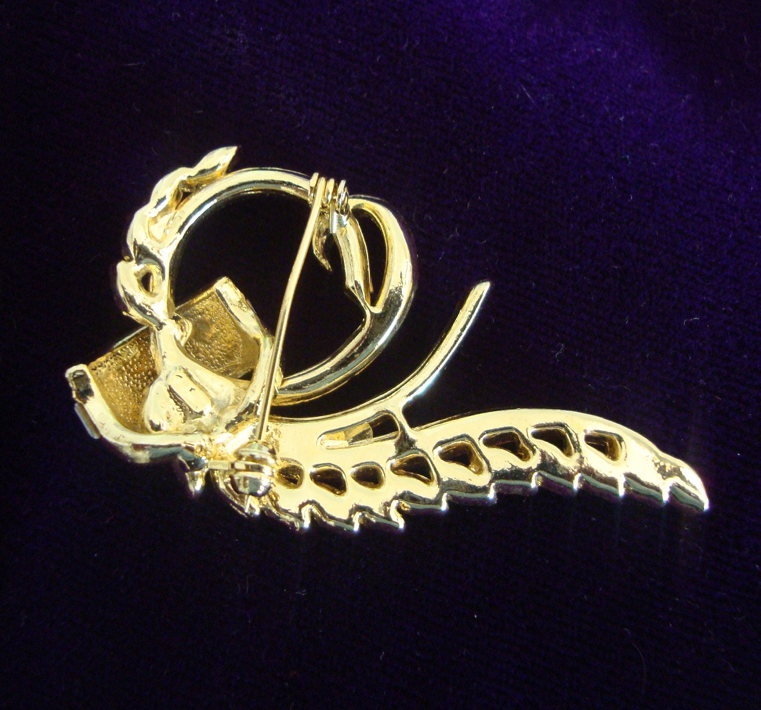 High End Rhinestone Crest Brooch Baguettes Rounds Marquis