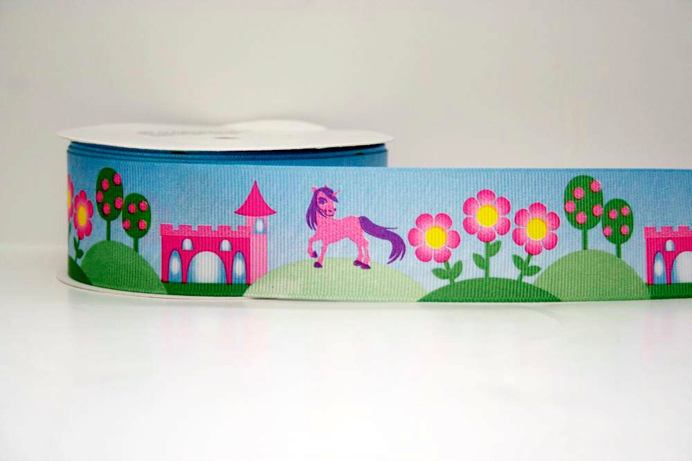 Fairy Tale Print Extra Wide 1.5in Grosgrain Ribbon - 1yd