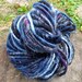 MIdnight-handspun corespun naturally dyed art yarn