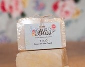 T K O Handcrafted soap bar. Down for the Count.  Just what you want your man to smell like.