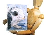 CUSTOM Pet Portrait, ACEO Dog Art, Cat Painting, 2.5" x 3.5", Acrylic Painting
