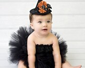 Witchy Witch Tutu Halloween Tutu Newborn-2T Black Tutu With Matching Mini Witch Hat ORIGINAL design