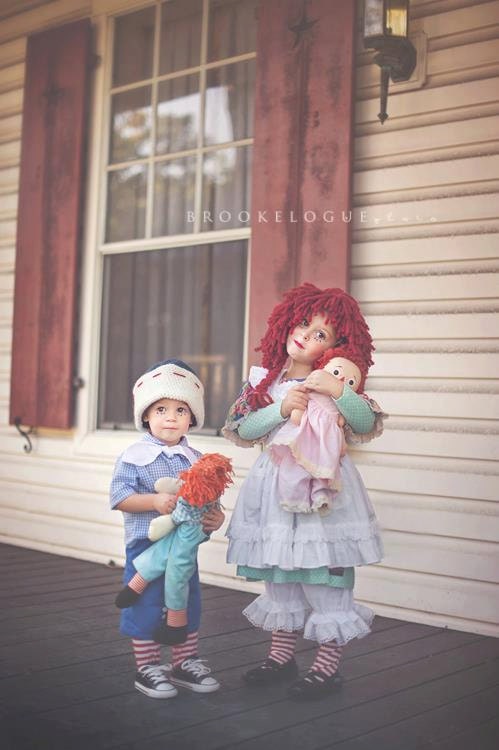Crochet Raggedy Ann and Andy Hat Set