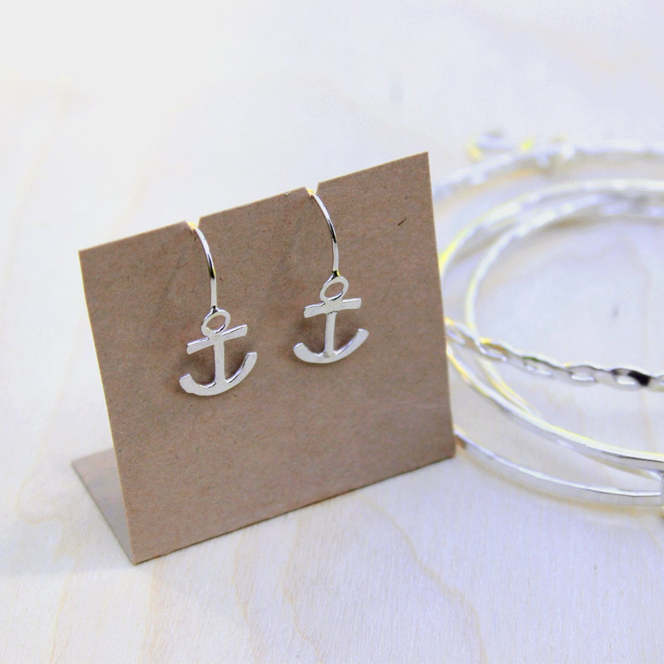 Anchor hook earrings - Made to order