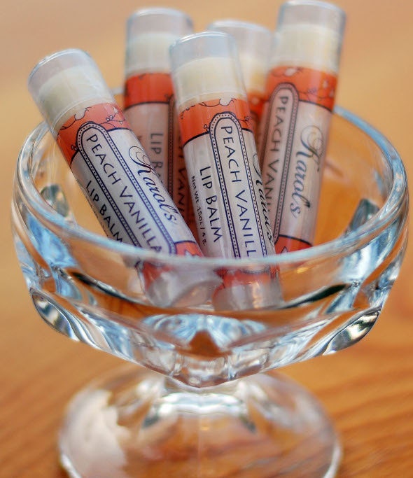 Lip Balm - PEACH VANILLA - Moisturizing Vegan