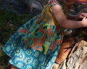 INSTANT DOWNLOAD Girls Ruffled Dress sewing tutorial PDF Shirred dress Peasant dress Sizes 6mths to 12 years