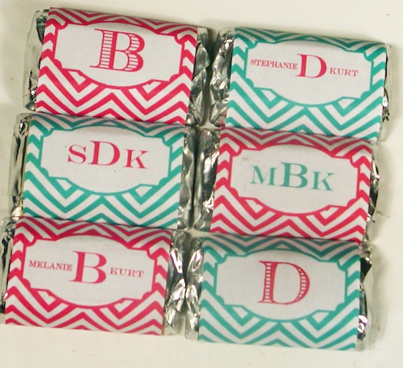 Printable Chevron Mini Hershey Bar Wrappers Il_570xn