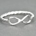 ON SALE - infinity ring, infinity knot ring, sterling silver ring, best friend ring, promise ring,personalized ring, sisters ring