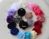 Mini Headband Set, Mini Shabby Flower Set - YOU Choose 4 Colors