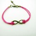 5 colors Rope Steampunk Bracelet  bronze infinity wish karma bracelet,Infinity Wish Bracelet Adjustable Bracelet 1189S